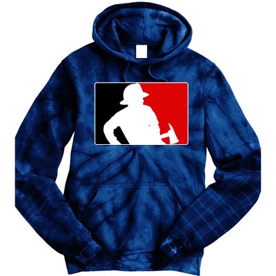 Fireman Team Logo Tie Dye Hoodie