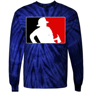 Fireman Team Logo Tie-Dye Long Sleeve Shirt