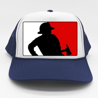 Fireman Team Logo Trucker Hat