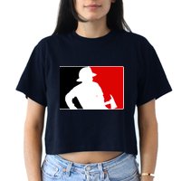 Fireman Team Logo Crop Top