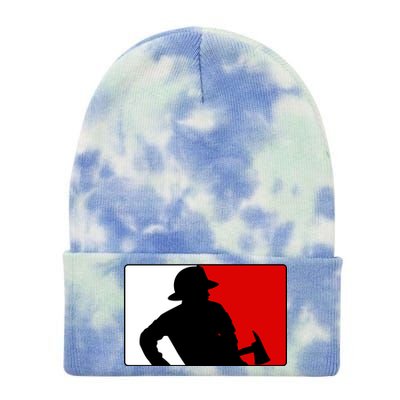 Fireman Team Logo Tie Dye 12in Knit Beanie