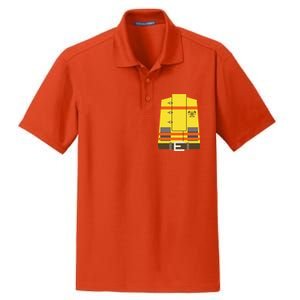 Fireman Uniform Costume Dry Zone Grid Polo