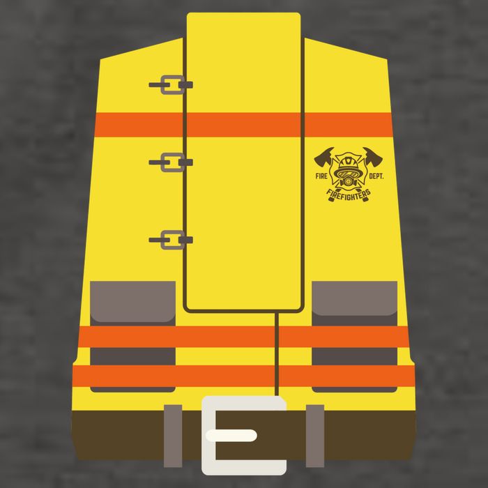 Fireman Uniform Costume Vector Backpack