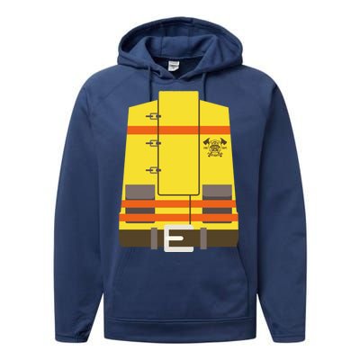 Fireman Uniform Costume Performance Fleece Hoodie