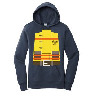 Fireman Uniform Costume Women's Pullover Hoodie