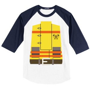 Fireman Uniform Costume Baseball Sleeve Shirt