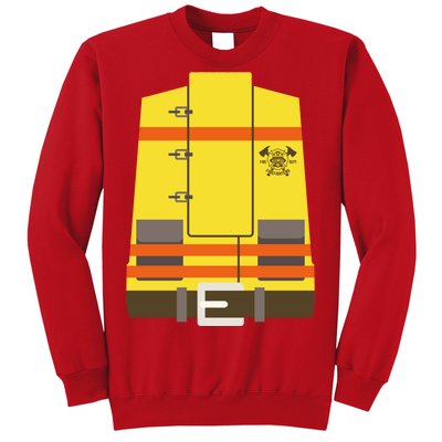 Fireman Uniform Costume Sweatshirt