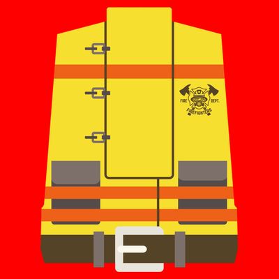 Fireman Uniform Costume T-Shirt