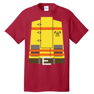 Fireman Uniform Costume Tall T-Shirt