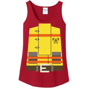 Fireman Uniform Costume Ladies Essential Tank