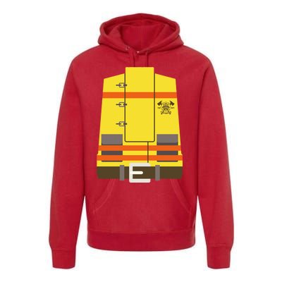 Fireman Uniform Costume Premium Hoodie