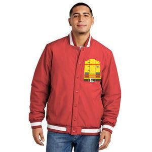 Fireman Uniform Costume Insulated Varsity Jacket