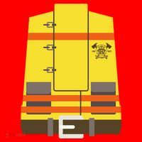 Fireman Uniform Costume 16 in Basic Backpack