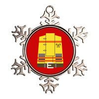 Fireman Uniform Costume Metallic Star Ornament