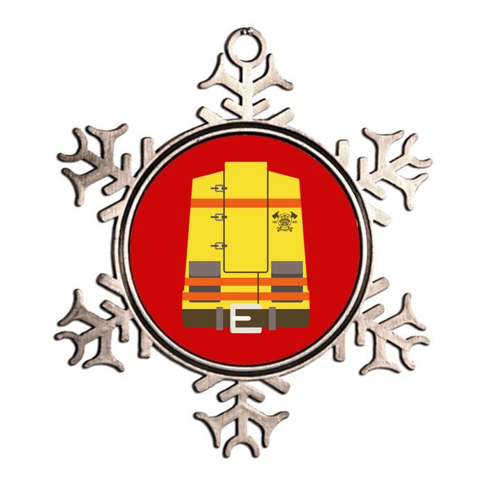 Fireman Uniform Costume Metallic Star Ornament