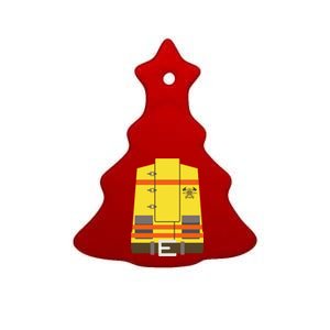 Fireman Uniform Costume Ceramic Tree Ornament