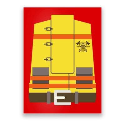Fireman Uniform Costume Poster