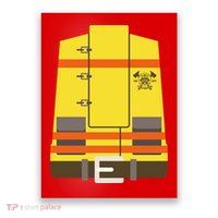 Fireman Uniform Costume Poster