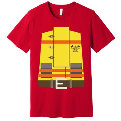 Fireman Uniform Costume Premium T-Shirt