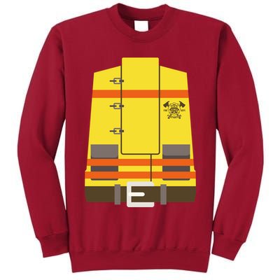 Fireman Uniform Costume Tall Sweatshirt