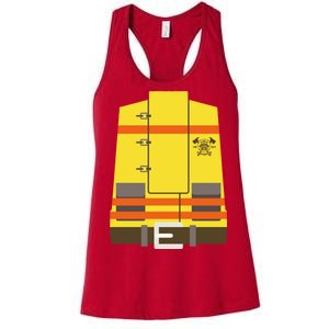 Fireman Uniform Costume Women's Racerback Tank