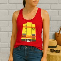 Fireman Uniform Costume Womens Tank Top