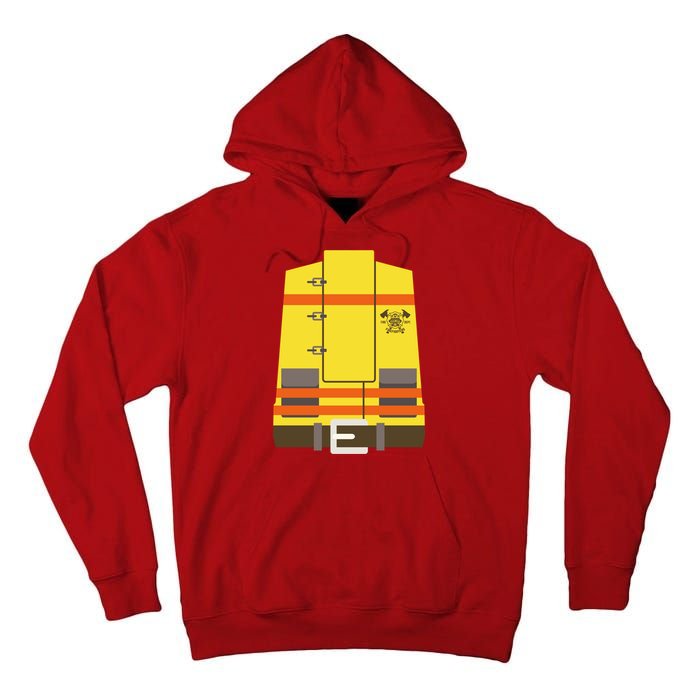 Fireman Uniform Costume Tall Hoodie