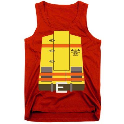 Fireman Uniform Costume Tank Top