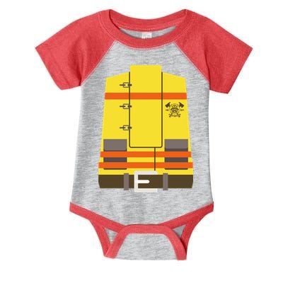 Fireman Uniform Costume Infant Baby Jersey Bodysuit