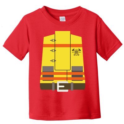 Fireman Uniform Costume Toddler T-Shirt