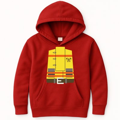 Fireman Uniform Costume Kids Hoodie