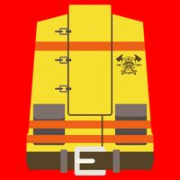 Fireman Uniform Costume Zip Tote Bag