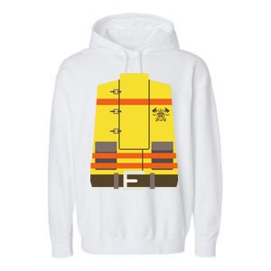 Fireman Uniform Costume Garment-Dyed Fleece Hoodie