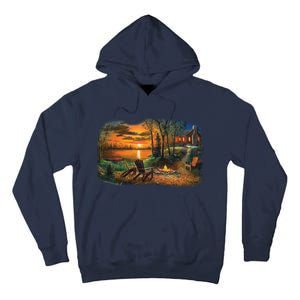 Fireside Scene Tall Hoodie