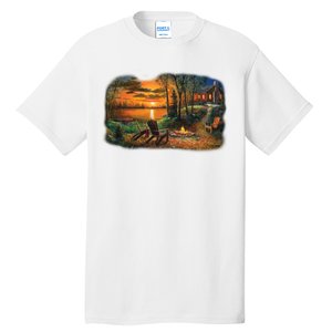 Fireside Scene Tall T-Shirt