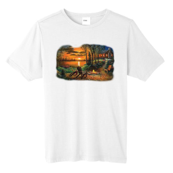 Fireside Scene Tall Fusion ChromaSoft Performance T-Shirt