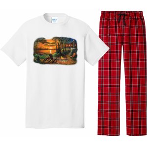 Fireside Scene Pajama Set