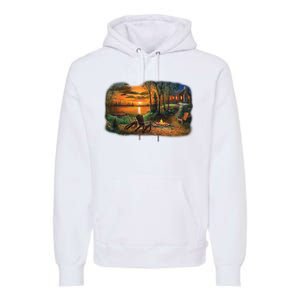 Fireside Scene Premium Hoodie