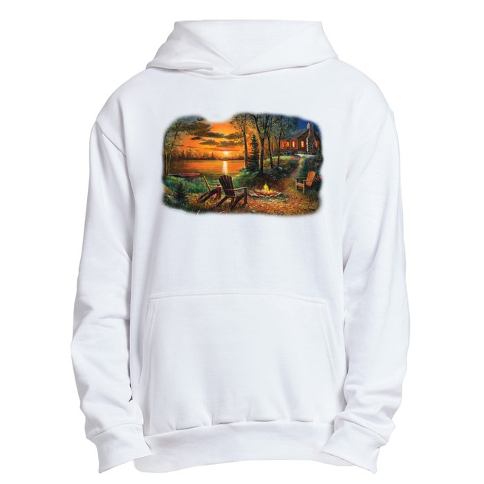 Fireside Scene Urban Pullover Hoodie