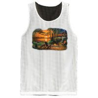 Fireside Scene Mesh Reversible Basketball Jersey Tank