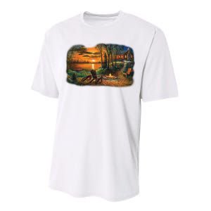 Fireside Scene Performance Sprint T-Shirt