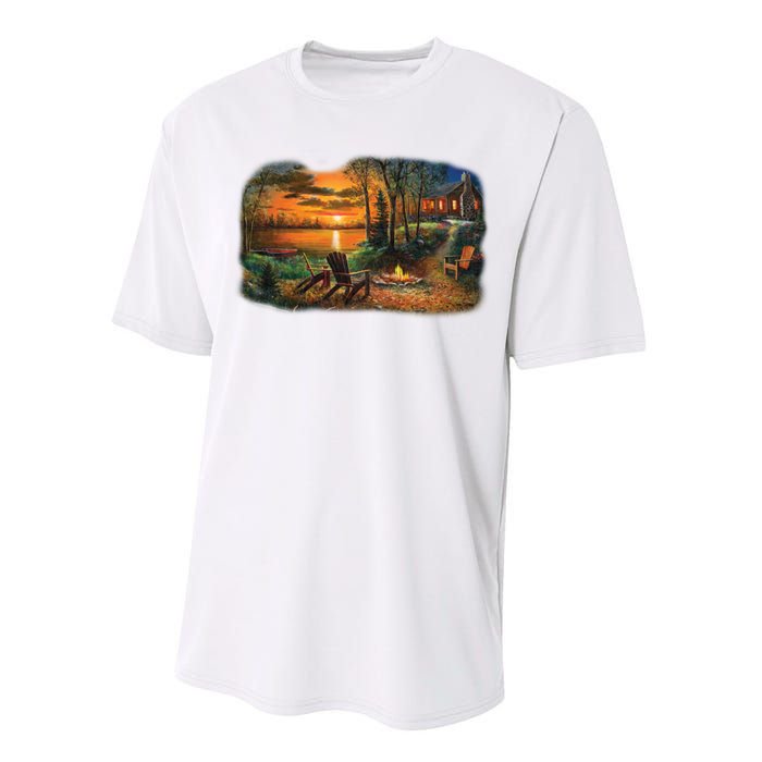 Fireside Scene Performance Sprint T-Shirt