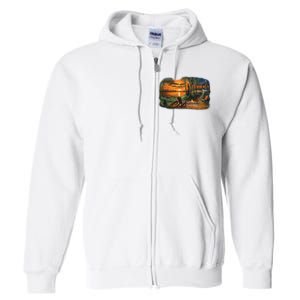 Fireside Scene Full Zip Hoodie