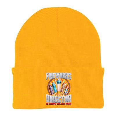 Fireworks Director If I Run, We All Run Knit Cap Winter Beanie