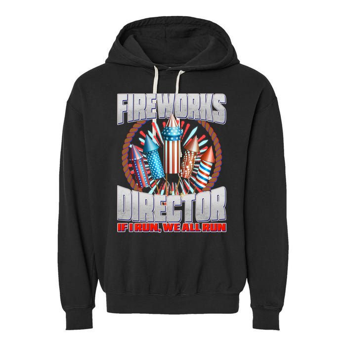 Fireworks Director If I Run, We All Run Garment-Dyed Fleece Hoodie