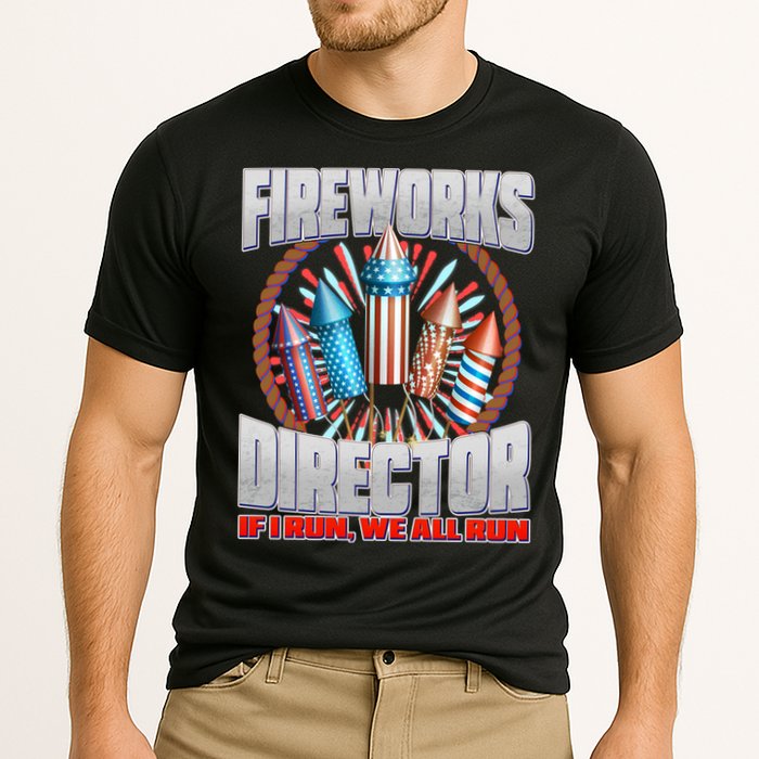 Fireworks Director If I Run, We All Run Performance Shirt