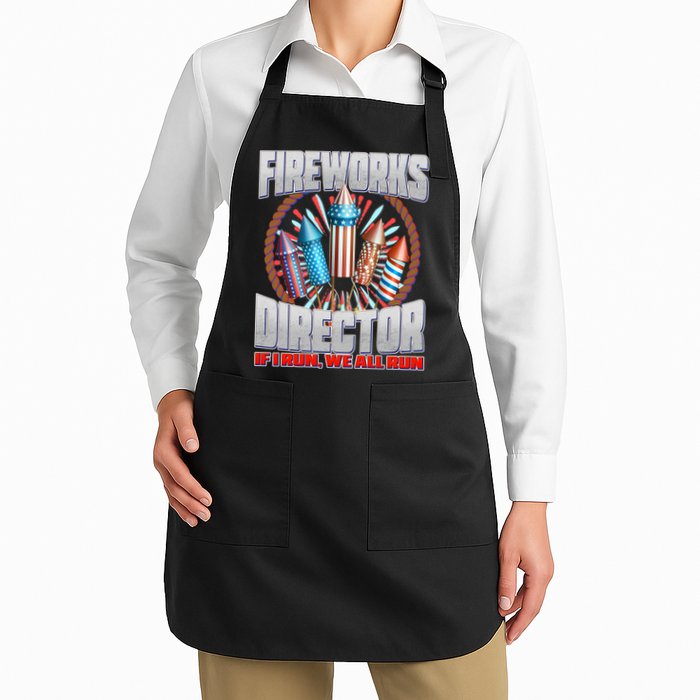Fireworks Director If I Run, We All Run Apron