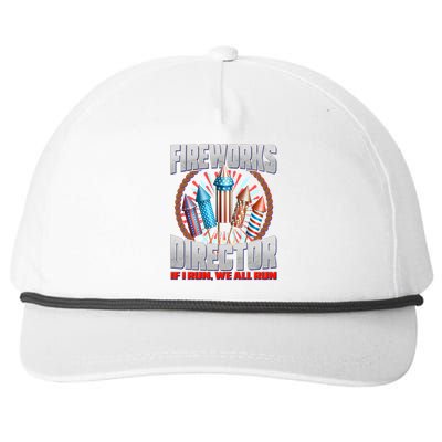 Fireworks Director If I Run, We All Run Snapback Five-Panel Rope Hat