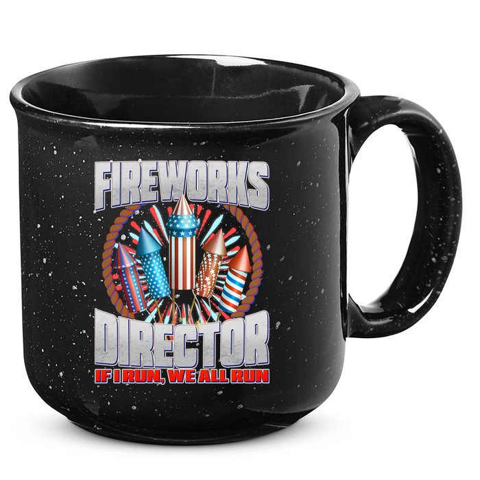 Fireworks Director If I Run, We All Run 15oz Campfire Ceramic Mug