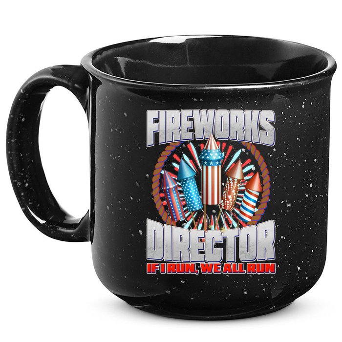 Fireworks Director If I Run, We All Run 15oz Campfire Ceramic Mug